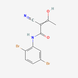 B560221 2-Cyano-N-(2,5-dibromophenyl)-3-hydroxy-2-butenamide CAS No. 62004-35-7