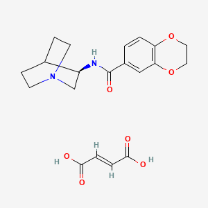 molecular formula C20H24N2O7 B560254 PHA-568487 fumarate CAS No. 527680-57-5