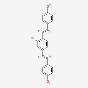 (E,E)-1-bromo-2,5-bis-(4-hydroxystyryl)benzene