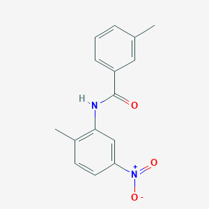 molecular formula C15H14N2O3 B5602571 3-methyl-N-(2-methyl-5-nitrophenyl)benzamide 