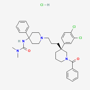 molecular formula C35H43Cl3N4O2 B560258 SSR 146977 hydrochloride CAS No. 264618-38-4