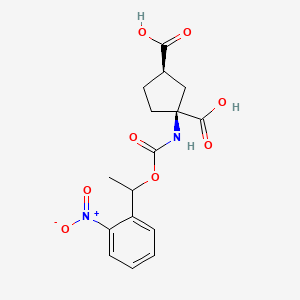 molecular formula C16H18N2O8 B560261 NPEC-caged-(1S,3R)-ACPD CAS No. 1315379-60-2