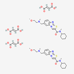 molecular formula C56H72N8O16S2 B560263 YM 202074 CAS No. 299900-84-8