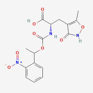 molecular formula C16H17N3O8 B560274 NPEC-caged-(S)-AMPA CAS No. 1257323-84-4