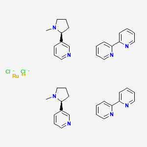 molecular formula C40H44Cl2N8Ru B560276 RuBi-Nicotine CAS No. 1256362-30-7