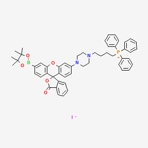 molecular formula C52H53BIN2O5P B560298 MitoPY1 CAS No. 1041634-69-8