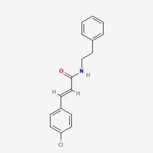 molecular formula C17H16ClNO B5603028 3-(4-chlorophenyl)-N-(2-phenylethyl)acrylamide 