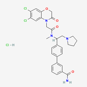 molecular formula C30H31Cl3N4O4 B560314 盐酸 GSK 1562590 CAS No. 1003878-07-6