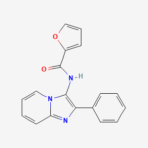 molecular formula C18H13N3O2 B5603160 N-(2-phenylimidazo[1,2-a]pyridin-3-yl)furan-2-carboxamide CAS No. 5882-96-2