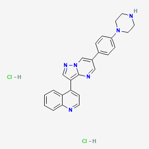 molecular formula C25H24Cl2N6 B560336 LDN 193189 dihydrochloride CAS No. 1435934-00-1