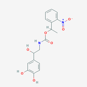 molecular formula C17H18N2O7 B560344 NPEC-caged-noradrenalin CAS No. 1257323-83-3