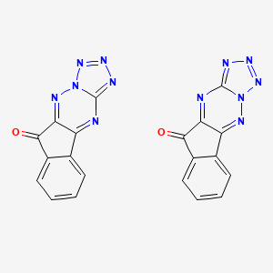 molecular formula C20H8N12O2 B560345 6H-Indeno[1,2-e]tetrazolo[1,5-b][1,2,4]triazin-6-one CAS No. 1374996-60-7