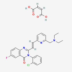 molecular formula C30H28ClFN4O5 B560346 Cp-465022 maleate CAS No. 199656-46-7