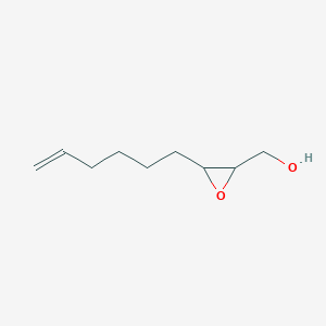 molecular formula C9H16O2 B056035 [3-(Hex-5-EN-1-YL)oxiran-2-YL]methanol CAS No. 116003-90-8