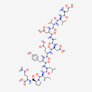 molecular formula C61H93N13O23 B560354 表皮生长因子受体肽 (985-996) CAS No. 96249-43-3