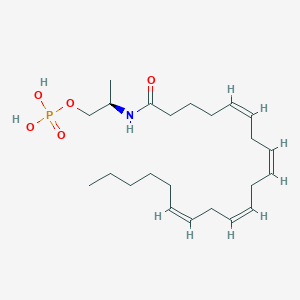 molecular formula C23H40NO5P B560355 R-1 Methanandamide Phosphate CAS No. 649569-33-5