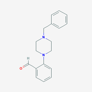 molecular formula C18H20N2O B056036 2-(4-苄基哌嗪-1-基)苯甲醛 CAS No. 112253-26-6