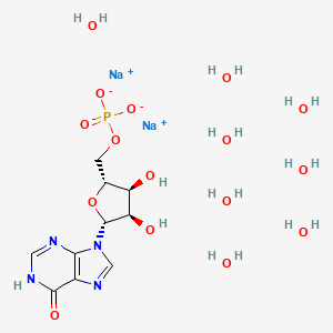 molecular formula C10H27N4Na2O16P B560360 五次核苷酸二钠八水合物 CAS No. 20813-76-7