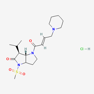 molecular formula C19H32ClN3O4S B560401 GW311616A hydrochloride CAS No. 197090-44-1