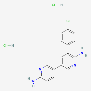 molecular formula C16H15Cl3N4 B560408 盐酸 PF 06260933 CAS No. 1883548-86-4
