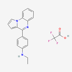molecular formula C21H18F3N3O2 B560411 RI(dl)-2 TFA CAS No. 1902146-75-1