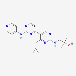 molecular formula C21H25N7O B560415 VPS34 抑制剂 1 CAS No. 1383716-46-8