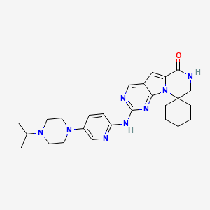 molecular formula C26H34N8O B560418 利罗西利 CAS No. 1628256-23-4