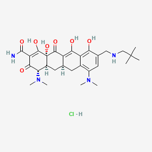 molecular formula C29 H40 N4 O7 . x Cl H B560419 盐酸奥马环素 CAS No. 1196800-39-1
