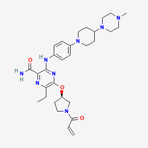 molecular formula CHNO B560425 Naquotinib CAS No. 1448232-80-1