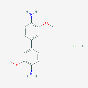 molecular formula C14H17ClN2O2 B056043 邻二甲氧基联苯胺盐酸盐 CAS No. 111984-09-9
