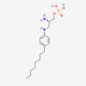 molecular formula C17H31N2O4P B560430 (S)-2-Amino-3-((4-octylphenyl)amino)propyl dihydrogen phosphate CAS No. 799268-83-0