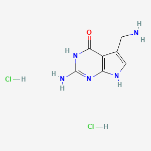 molecular formula C7H11Cl2N5O B560450 preQ1 二盐酸盐 CAS No. 86694-45-3