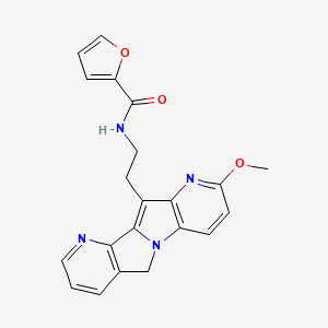 molecular formula C21H18N4O3 B560459 Nmdpef CAS No. 874484-20-5