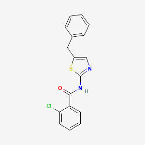 molecular formula C17H13ClN2OS B5604599 N-(5-benzyl-1,3-thiazol-2-yl)-2-chlorobenzamide CAS No. 5538-53-4