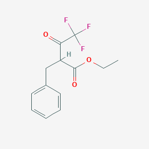 molecular formula C13H13F3O3 B056046 2-苄基-4,4,4-三氟-3-氧代丁酸乙酯 CAS No. 118642-72-1