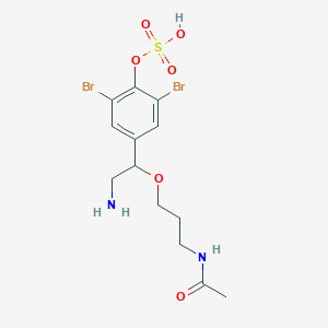 molecular formula C13H18Br2N2O6S B560484 延胡索酰胺 A CAS No. 1374875-85-0
