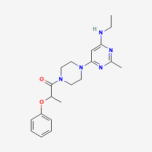 N-ethyl-2-methyl-6-[4-(2-phenoxypropanoyl)-1-piperazinyl]-4-pyrimidinamine