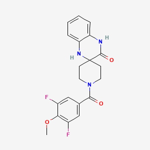 1-(3,5-difluoro-4-methoxybenzoyl)-1',4'-dihydro-3'H-spiro[piperidine-4,2'-quinoxalin]-3'-one