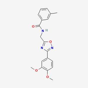 N-{[3-(3,4-dimethoxyphenyl)-1,2,4-oxadiazol-5-yl]methyl}-3-methylbenzamide