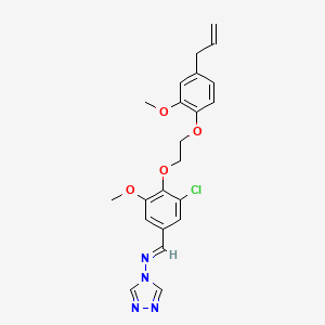 N-{4-[2-(4-allyl-2-methoxyphenoxy)ethoxy]-3-chloro-5-methoxybenzylidene}-4H-1,2,4-triazol-4-amine