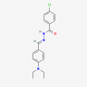 4-chloro-N'-[4-(diethylamino)benzylidene]benzohydrazide