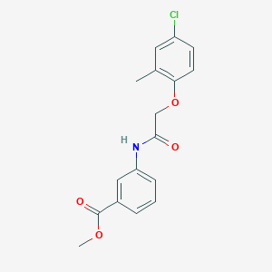 molecular formula C17H16ClNO4 B5604997 methyl 3-{[(4-chloro-2-methylphenoxy)acetyl]amino}benzoate 