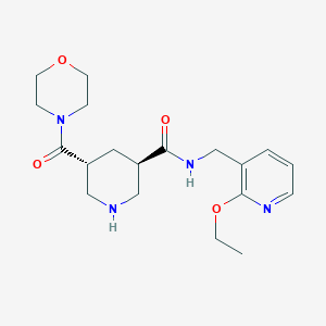 molecular formula C19H28N4O4 B5605002 (3R*,5R*)-N-[(2-ethoxypyridin-3-yl)methyl]-5-(morpholin-4-ylcarbonyl)piperidine-3-carboxamide 