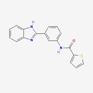 N-[3-(1H-benzimidazol-2-yl)phenyl]-2-thiophenecarboxamide