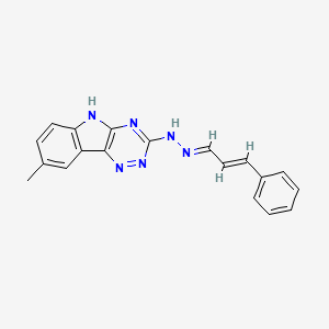 3-phenylacrylaldehyde (8-methyl-5H-[1,2,4]triazino[5,6-b]indol-3-yl)hydrazone