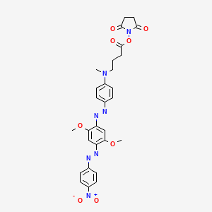 molecular formula C29H29N7O8 B560507 Bhq-2-琥珀酰亚胺酯 CAS No. 916753-62-3