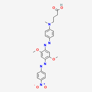 B560508 4-[[4-[2,5-Dimethoxy-4-(4-nitrophenylazo)phenylazo]phenyl](methyl)amino]butyric acid CAS No. 1214891-99-2