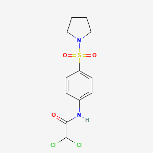 2,2-dichloro-N-[4-(1-pyrrolidinylsulfonyl)phenyl]acetamide