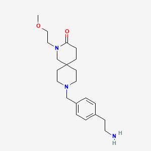 9-[4-(2-aminoethyl)benzyl]-2-(2-methoxyethyl)-2,9-diazaspiro[5.5]undecan-3-one dihydrochloride