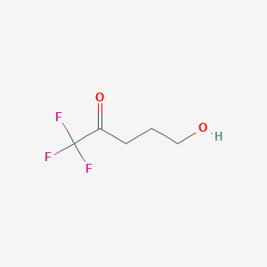 molecular formula C5H7F3O2 B056051 1,1,1-Trifluoro-5-hydroxypentan-2-one CAS No. 121749-66-4